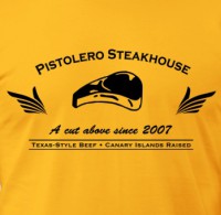 Pistolero Steakhouse T-Shirt Detail