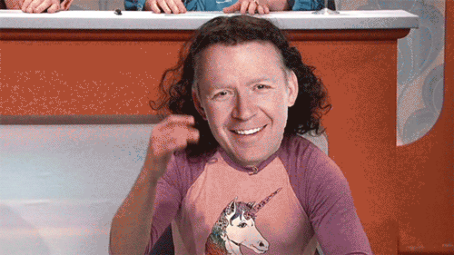 An Animated GIF of Shia LaBeouf's character from the SNL sketch "Its a Match" making a "magic" fingers gesture. Outside CEO Robin Thurston's face is photoshopped over Shia's, with the word "Content" appearing in a sparkle effect.